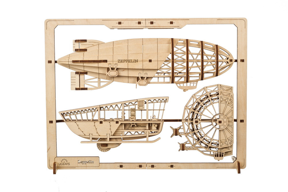 Holzpuzzle 2,5D Zeppelin 