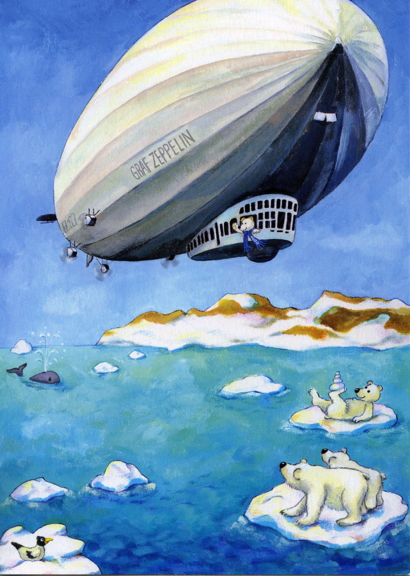 Postkarte: Hugos Arktisfahrt